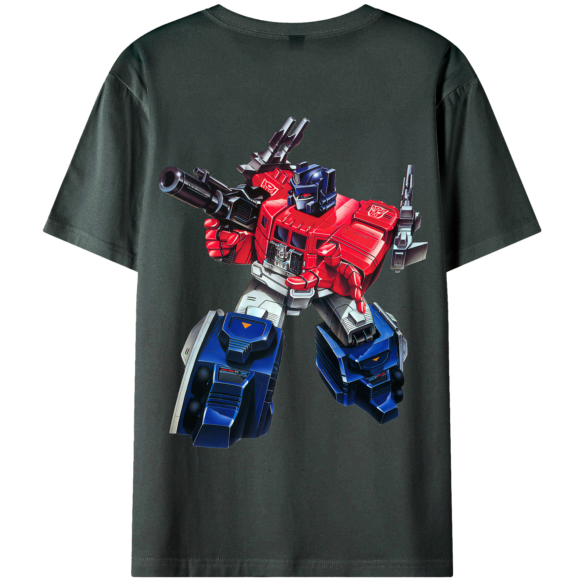 （画像用） Transformers トランスフォーマー 綿100％ メンズ半袖Tシャツ（バックプリント） 通気性